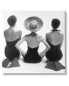 Stupell Vintage Beach Women Sitting Canvas Wall Art By Graffitee Studios