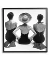 Stupell Vintage Beach Women Sitting Framed Giclee Wall Art By Graffitee Studios
