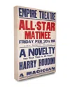 Stupell Vintage Empire Theatre Harry Houdini Poster