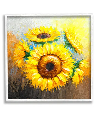 Stupell Vivid Yellow Sunflowers Impressionist Style Framed Giclee Wall Art By Ziwei Li
