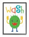 Stupell Wash Monster Cartoon Typography By Tara Moss Framed Art