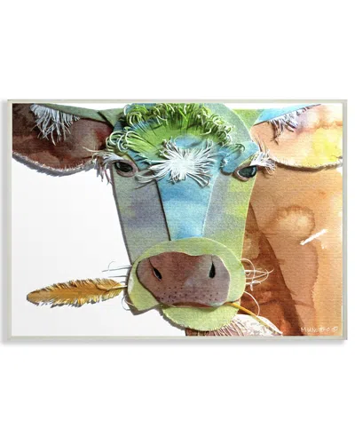 Stupell Watercolor Cutout Collage Cow By Marley Ungaro