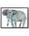 Stupell Watercolor Cutout Collage Elephant By Marley Ungaro Framed Art