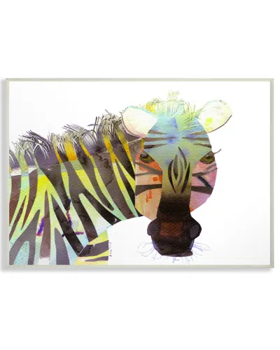 Stupell Watercolor Cutout Collage Zebra By Marley Ungaro