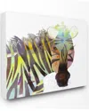 Stupell Watercolor Cutout Collage Zebra By Marley Ungaro Canvas Art In Multi