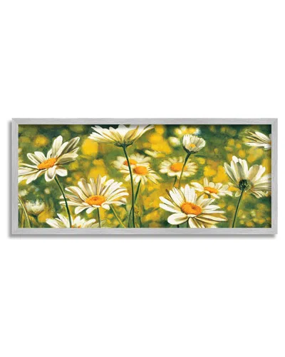 STUPELL WILD DAISIES BLOOMING NATURE GARDEN FRAMED GICLEE WALL ART BY PIERRE VIOLLET