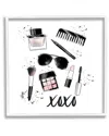 Stupell Xoxo Glam Cosmetics Makeup Framed Giclee Wall Art By Alison Petrie