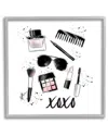 Stupell Xoxo Glam Cosmetics Makeup Framed Giclee Wall Art By Alison Petrie
