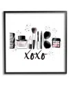 Stupell Xoxo Various Glam Makeup Framed Giclee Wall Art By Alison Petrie