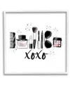 Stupell Xoxo Various Glam Makeup Framed Giclee Wall Art By Alison Petrie