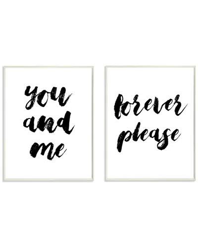 Stupell You And Me Forever Please 2pc Set By Lulusimonstudio