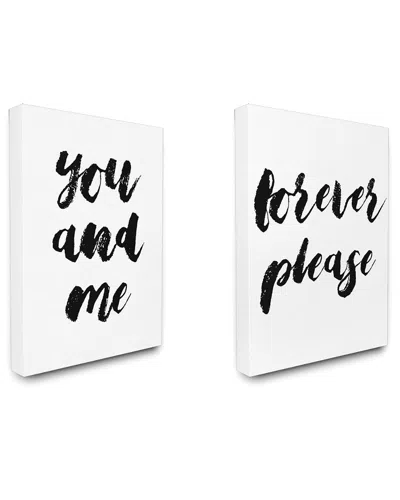 Stupell You And Me Forever Please 2pc Set By Lulusimonstudio