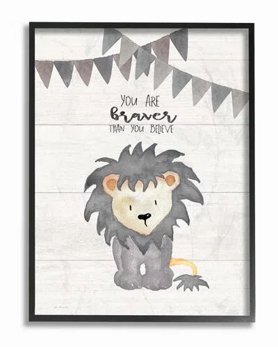 Stupell You Are Braver Lion By Jo Moulton Framed Art