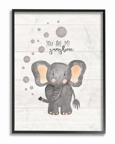 Stupell You Are My Sunshine Elephant By Jo Moulton Framed Art