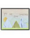 Stupell You Can Move Mountains Collage Blue By Daphne Polselli Framed Art
