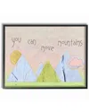 Stupell You Can Move Mountains Collage Pink By Daphne Polselli Framed Art