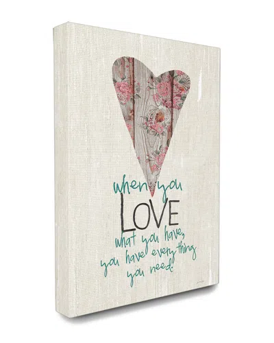 STUPELL STUPELL YOU HAVE EVERYTHING YOU NEED IN LOVE TYPOGRAPHY