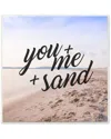 Stupell You Plus Me Plus Sand Cursive By Cynthia Alvarez