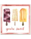 Stupell You're Sweet Watercolor Popsicles By Grace Popp