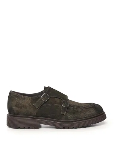 Sturlini Double-buckle Derby In Brown