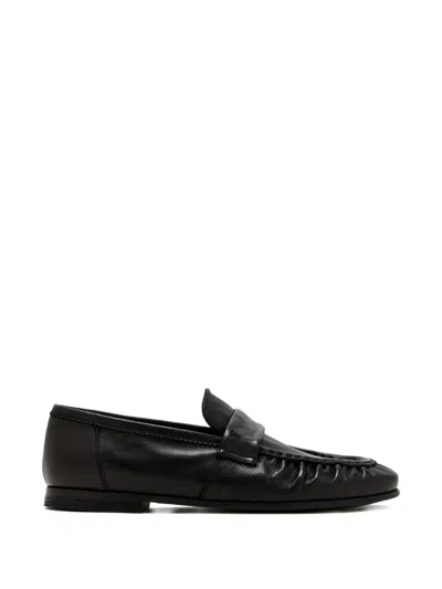 Sturlini Firenze Brenta Leather Loafers In Black