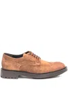 Sturlini Firenze Brogue Lace-up Derby Shoes In Brown