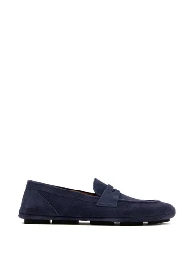 Sturlini Firenze Gange Suede Loafers In Black