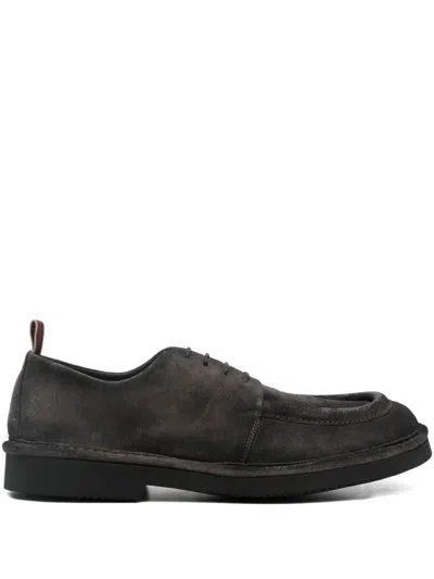 Sturlini Firenze Lace-up Suede Derby Shoes In Black