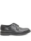 Sturlini Firenze Leather Lace-up Derby Shoes In Black
