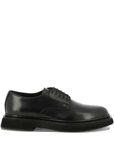 Sturlini Firenze Leather Lace-up Shoes In Black