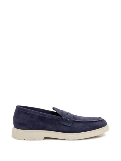 Sturlini Firenze Round-toe Penny Loafers In Blue