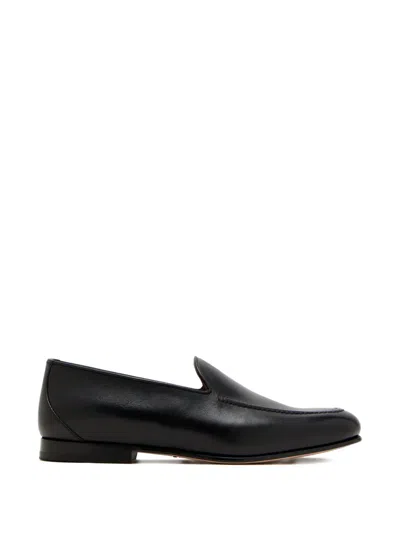 Sturlini Firenze Savio Leather Loafers In Black