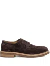 Sturlini Firenze Suede Derby Shoes In Braun