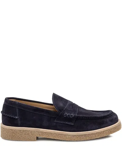 Sturlini Firenze Suede Loafers In ブルー