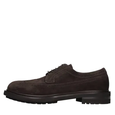 Sturlini Flat Shoes In Marrone Scuri