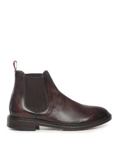 Sturlini Leather Chelsea Boot In Brown