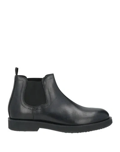 Sturlini Man Ankle Boots Black Size 6 Leather