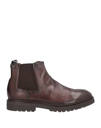 Sturlini Man Ankle Boots Brown Size 12 Leather