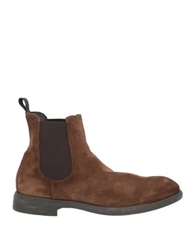 Sturlini Man Ankle Boots Brown Size 7 Leather