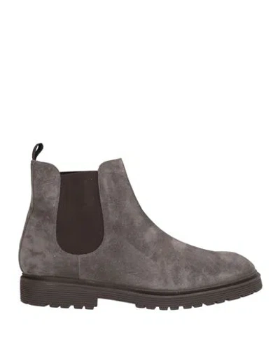 Sturlini Man Ankle Boots Grey Size 12 Leather