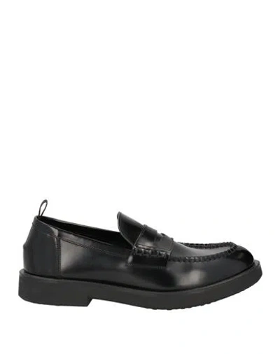 Sturlini Man Loafers Black Size 9 Leather
