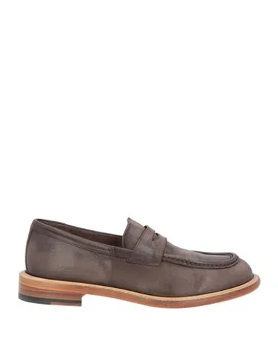 Sturlini Man Loafers Brown Size 8.5 Leather