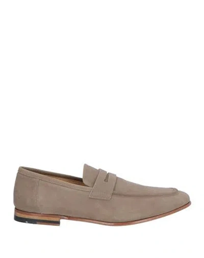 Sturlini Man Loafers Sand Size 8 Leather In Beige