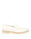Sturlini Woman Loafers White Size 8 Soft Leather