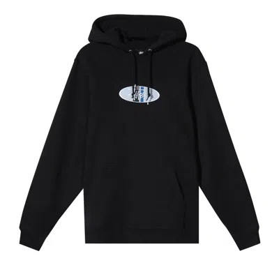 Pre-owned Stussy 2 Bar App. Hoodie 'black'