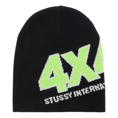 Stussy 4x4 Skullcap 'black' In Transparent
