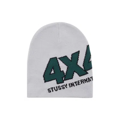 Pre-owned Stussy 4x4 Skullcap 'grey' | Men's Size Onesize In Gray