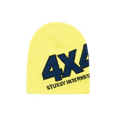 Pre-owned Stussy 4x4 Skullcap 'lime' | Green | Men's Size Onesize