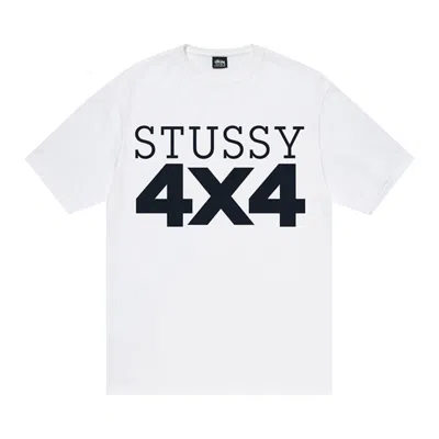 Pre-owned Stussy 4x4 Tee 'white'