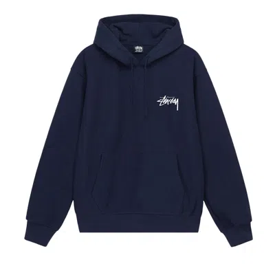Pre-owned Stussy 8 Ball Fade Hoodie 'navy' In Blue